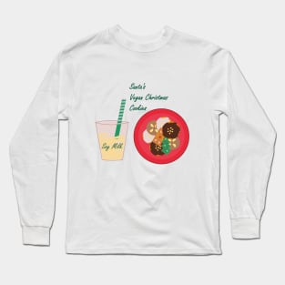 Santa's Vegan Christmas Cookies Long Sleeve T-Shirt